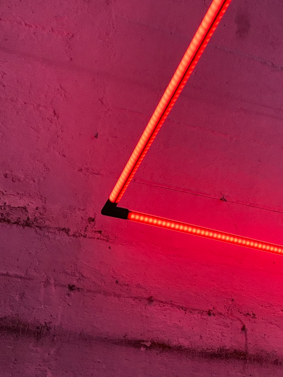 red LED lamp
